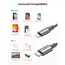 USB cable UGREEN US304 (80564), 87W, MFi, USB-C to Lightning, 1m, Midnight Green, 2 image