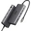 USB-C ჰაბი UGREEN CM681 (15965) Revodok Pro 211, Type-C, USB, HDMI, RJ45, PD, TF/SD, Hub, Grey  - Primestore.ge