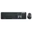 კლავიატურა და მაუსი 2E Combo keyboard and mouse MK440 WL/BT, EN/UK/RU, grey-black  - Primestore.ge