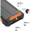 პორტატული დამტენი Logilink PA0304 Solar Power Bank 8000mAh Flashlight 2xUSB Orange/Black , 4 image - Primestore.ge