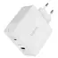 ადაპტერი Logilink PA0281 Dual USB charger set 1x USB-C 1x USB-A 100W white - Primestore.ge