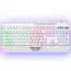 კლავიატურა 2E GAMING Membrane keyboard KG315 110key, USB-A, EN/UA, RGB, white - Primestore.ge