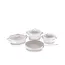 ქვაბების და ტაფების ნაკრები Korkmaz A2619-2 Linea 7 pcs Cookware Set- Vanilla  - Primestore.ge