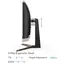 Monitor BenQ EW2880U 28" 4K UHD IPS 5ms HDMI DP USB-C Built-in Speaker - 9H.LKSLB.QBE, 5 image