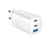 Adapter Gembird TA-UC-PDQC65-01-W 3-port 65 W GaN USB PowerDelivery fast charger White, 2 image