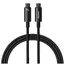 კაბელი Baseus Tungsten Gold Fast Charging Data Cable Type-C to Type-C 240W 1m CAWJ040001  - Primestore.ge