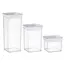 კონტეინერის ნაკრები Ardesto Food storage containers Fresh, 3pcs, plastic, white  - Primestore.ge