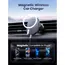 უსადენო დამტენი UGREEN CD345 (15120), 15W, Magnetic Car Wireless Charger MagSafe, Black , 5 image - Primestore.ge