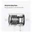 თმის საშრობი ALLX AXH-015G, 1600W, High Speed Hair Dryer, Negative Ionic, Turbo, Gray , 5 image - Primestore.ge