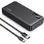 Portable charger UGREEN PB312(25683), 20000mAh, USB Type-C, USB, Two-way Power Bank, Black