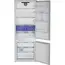 ჩასაშენებელი მაცივარი Beko BCSE400E40SN b300, 370L, Built-in Refrigerator, White , 3 image - Primestore.ge
