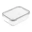 კონტეინერი Ardesto Food storage container Gemini 1.5l, borosilicate glass, plastic, rectangular, transparent  - Primestore.ge