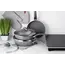 ტაფა Ardesto Deep Fry pan with lid Gemini Gourmet Apulia, 24cm, aluminium, gray , 2 image - Primestore.ge