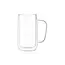 Ardesto Doublewall mug set with handles, 400ml, 2pcs, borosilicate glass, transparent, 5 image