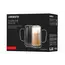 Ardesto Doublewall mug set with handles, 400ml, 2pcs, borosilicate glass, transparent, 6 image