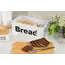 პურის შესანახი Ardesto Bread bin Midori 33х18х13cm, metal, bamboo, white , 3 image - Primestore.ge