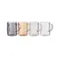 ჭიქების ნაკრები Ardesto Set of cups Shine mix, 260ml, 4pcs, borosilicate glass, transparent, golden, grey, pearlescent  - Primestore.ge