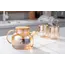 ჭიქების ნაკრები Ardesto Doublewall mug set Golden Moon, 250ml, 2pcs, borosilicate glass, golden , 5 image - Primestore.ge