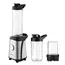 ბლენდერი Ardesto Blender for smoothies BG-F350, 350W, 2in1, bottle-600ml, bottle-300ml, coffee grinder, black+silver , 3 image - Primestore.ge