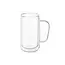 Ardesto Doublewall mug set with handles, 400ml, 2pcs, borosilicate glass, transparent