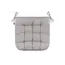 სკამის ბალიში Ardesto Sitpad Oliver, 40x40cm, 100% cotton, filling: 50% holofiber, 50% pp, gray , 4 image - Primestore.ge