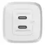 ადაპტერი Belkin Wall Charger 65W 2xUSB-C GAN PD PPS, white , 3 image - Primestore.ge