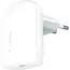 ადაპტერი და კაბელი Belkin Wall Charger 30W USB-C PD PPS, 1M PVC C-LTG, white  - Primestore.ge