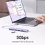 USB-C ჰაბი UGREEN CM478 (35582), USB, USB-C, HDMI, HUB, Purple , 4 image - Primestore.ge