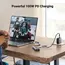 USB-C hub UGREEN CM512 (15598), Type-C, USB, HDMI, Lan, PD, Hub, Gray, 3 image