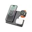 პორტატული დამტენი Hoco CQ1 Geek folding 3-in-1 magnetic wireless fast charger(for iWatch) black  - Primestore.ge