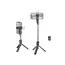 Mobile phone holder Hoco K16 aluminum alloy fill light live broadcast holder black, 2 image