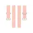სმარტ საათის სამაჯური For Samsung Galaxy Watch3 41mm / Gear Sport Universal 20mm Wave Design Silicone Replacement Strap Solid Color Wrist Band - Pink , 3 image - Primestore.ge