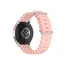 სმარტ საათის სამაჯური For Samsung Galaxy Watch3 41mm / Gear Sport Universal 20mm Wave Design Silicone Replacement Strap Solid Color Wrist Band - Pink , 2 image - Primestore.ge