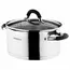 Ardesto Cookware set Gemini Monza with drain, 8 pcs., Handles with gray silicone, stainless steel, 2 image