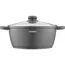 ქვაბი Ardesto Casserole with glass lid Gemini Anzio, 4.4l, aluminium, black , 2 image - Primestore.ge