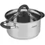 ქვაბი Ardesto Casserole with glass lid Gemini Salerno, 1.2l, stainless steel, silicone  - Primestore.ge