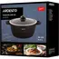 ქვაბი Ardesto Casserole with glass lid Gemini Anzio, 4.4l, aluminium, black , 7 image - Primestore.ge