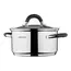 ქვაბი Ardesto Casserole with glass lid Gemini Salerno, 1.2l, stainless steel, silicone , 2 image - Primestore.ge