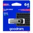 ფლეშ მეხსიერება Flash Goodram 64GB UTS3 BLACK USB 3.2 Gen 1 , 5 image - Primestore.ge