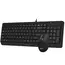 კლავიატურა და მაუსი A4Tech Fstyler F1512 2-Section Desktop Set Black , 4 image - Primestore.ge
