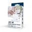 ადაპტერი Gembird TA-UC-PDQC20L-W-01 2-port 20W USB Fast Charger LED White , 5 image - Primestore.ge