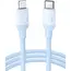 USB Cable UGREEN US387 (20313), MFi, USB-C To Lightning, 1m, Navy blue