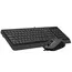 კლავიატურა და მაუსი A4Tech Fstyler F1512 2-Section Desktop Set Black , 2 image - Primestore.ge