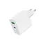 ადაპტერი Gembird TA-UC-PDQC20L-W-01 2-port 20W USB Fast Charger LED White , 4 image - Primestore.ge