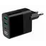 დამტენი Gembird TA-UC-PDQC30LCD-BK-02 3-port 30W GaN USB Fast Charger LCD Black , 3 image - Primestore.ge