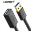 USB დამაგრძელებელი Ugreen US129 (30126) USB 3.0 A male to female flat cable Black 1.5M Extension Cable  - Primestore.ge