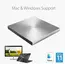 დისკის წამკითხველი ASUS ODD portable SDRW-08U9M-U DVD+-R/RW burner M-DISC USB2.0 Slim silver Retail Box  - Primestore.ge