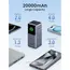 პორტატული დამტენი UGREEN PB721 (35524B) Nexode with Smart Digital Display, 20000mAh, Type-C, USB, Power Bank, Grey , 5 image - Primestore.ge
