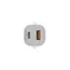 ადაპტერი Celly 25W 1xUSB-C, USB-A GaN Wall Charger White , 3 image - Primestore.ge