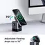 უსადენო დამტენი UGREEN Uno W709 (45775) Qi2, 15W, 2-in-1 Magnetic Wireless Charger, Black/Grey , 4 image - Primestore.ge